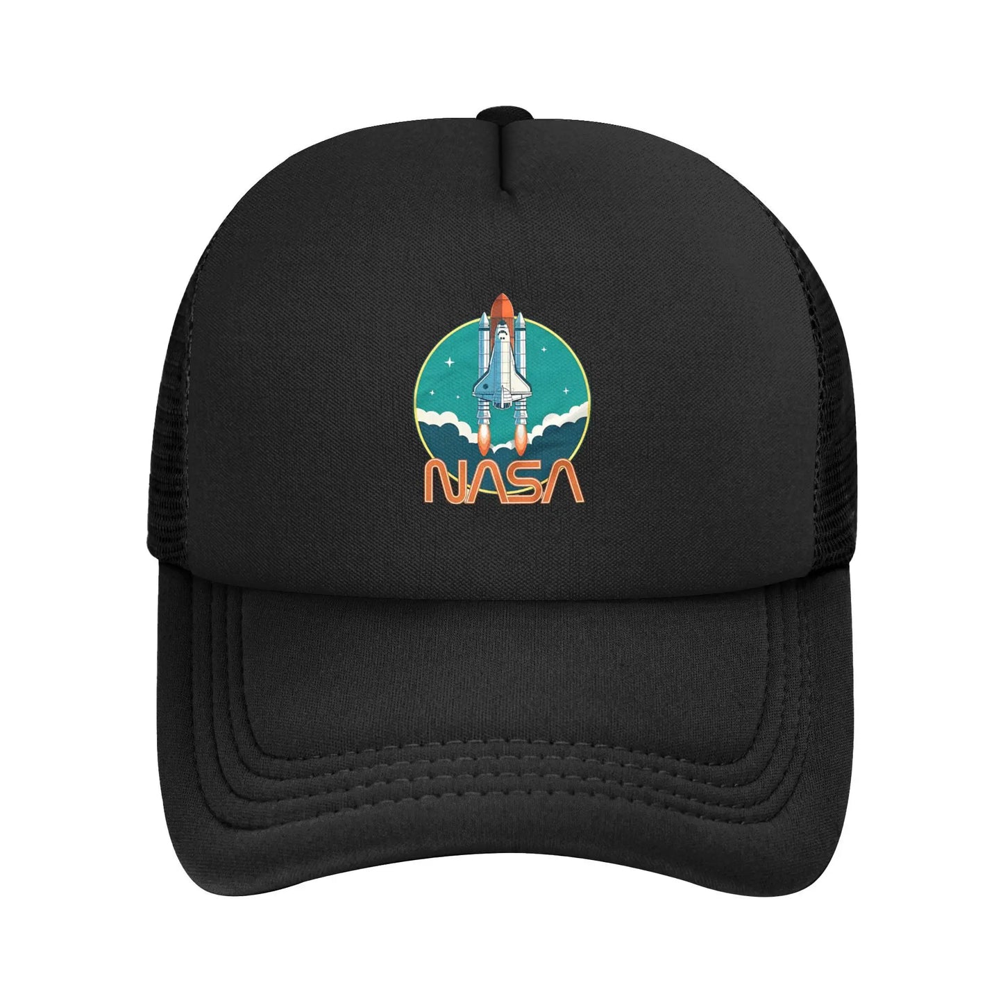 Nasa Logo US Flag Space Agency Mesh Baseball Caps Adult
