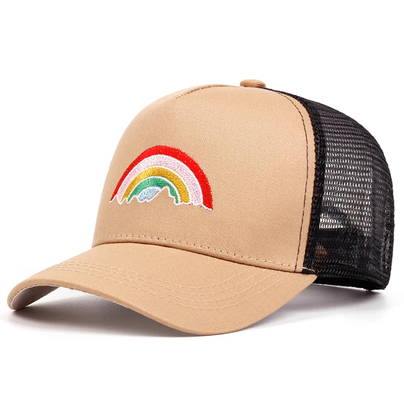 Rainbow Embroidered Baseball Caps