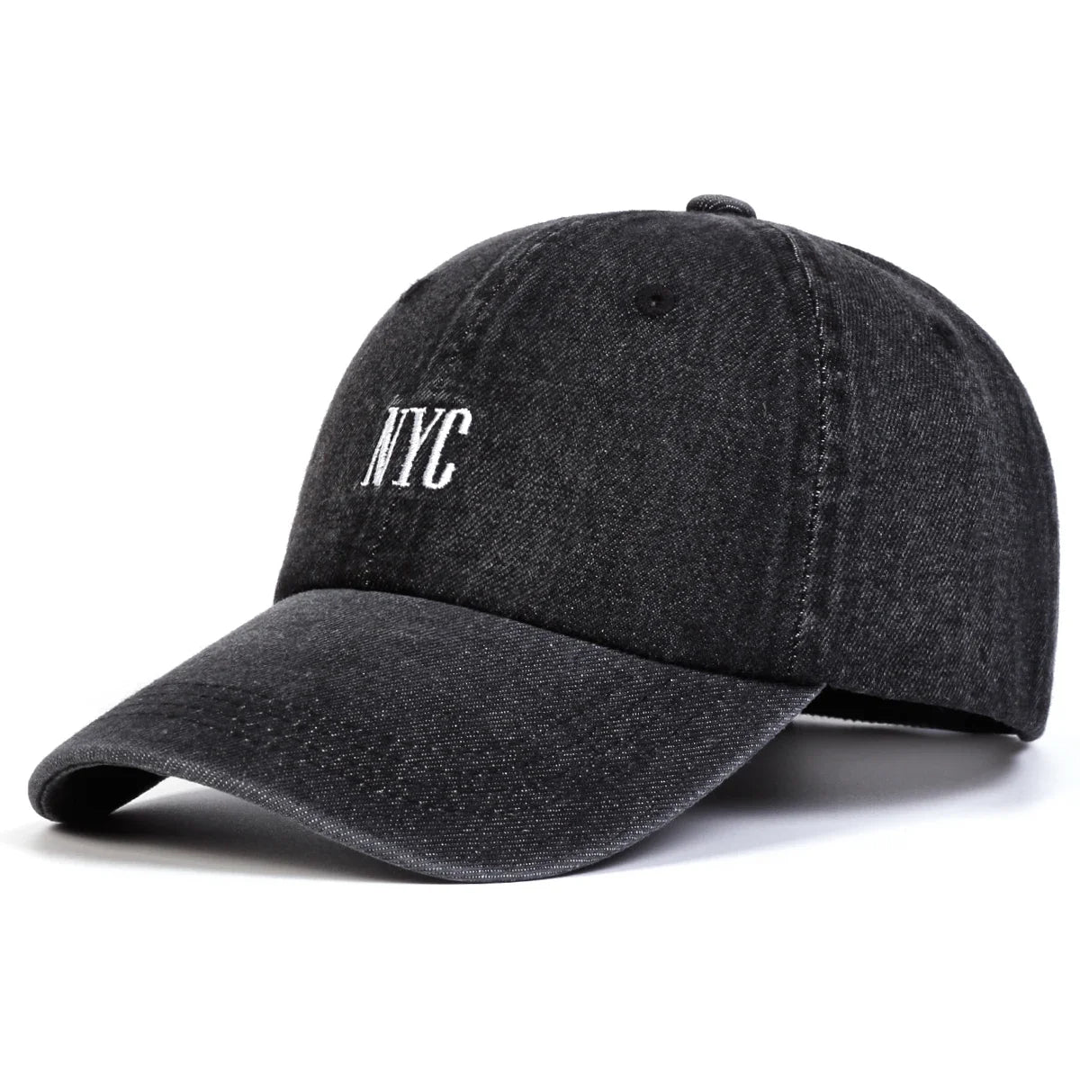 Unisex NYC Embroidery Denim Baseball Caps