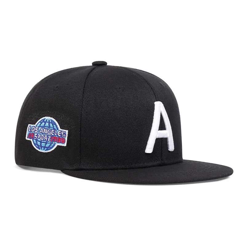 Children A Letter Earth Embroidery Baseball Caps Hip hop Hats