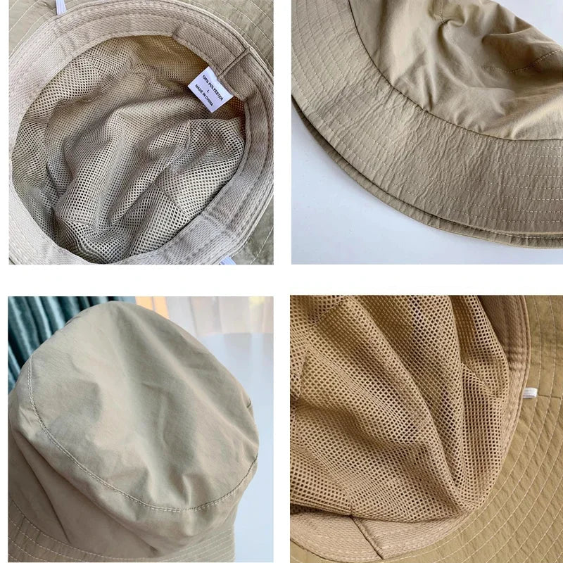 Waterproof Large Size XL62cm Sun Hat Men Women's Sunscreen UV Protection Bucket Hat