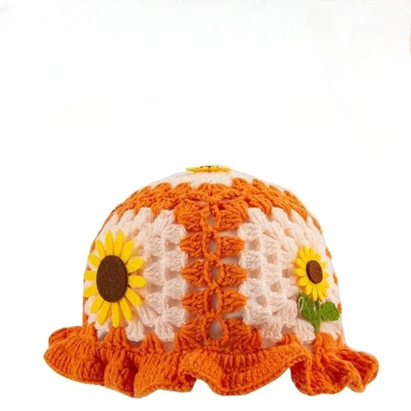 Bohemian Women's Hand-Crocheted Fisherman Hat
