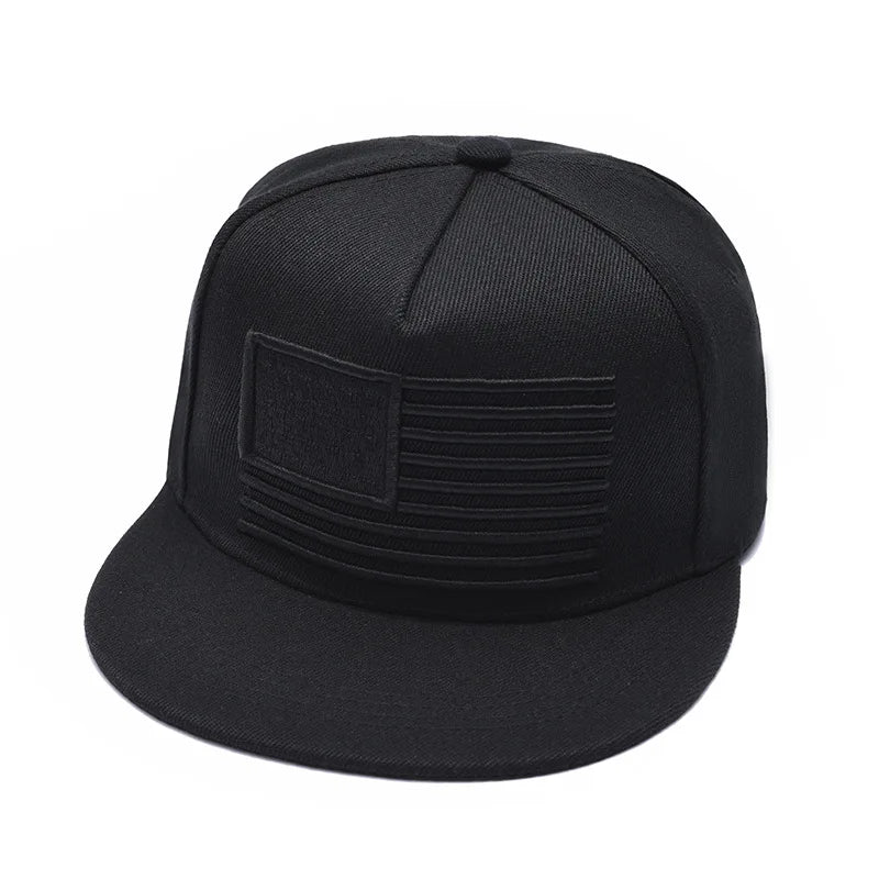 American Flag Embroidery Hip-hop Hats Snapback Caps