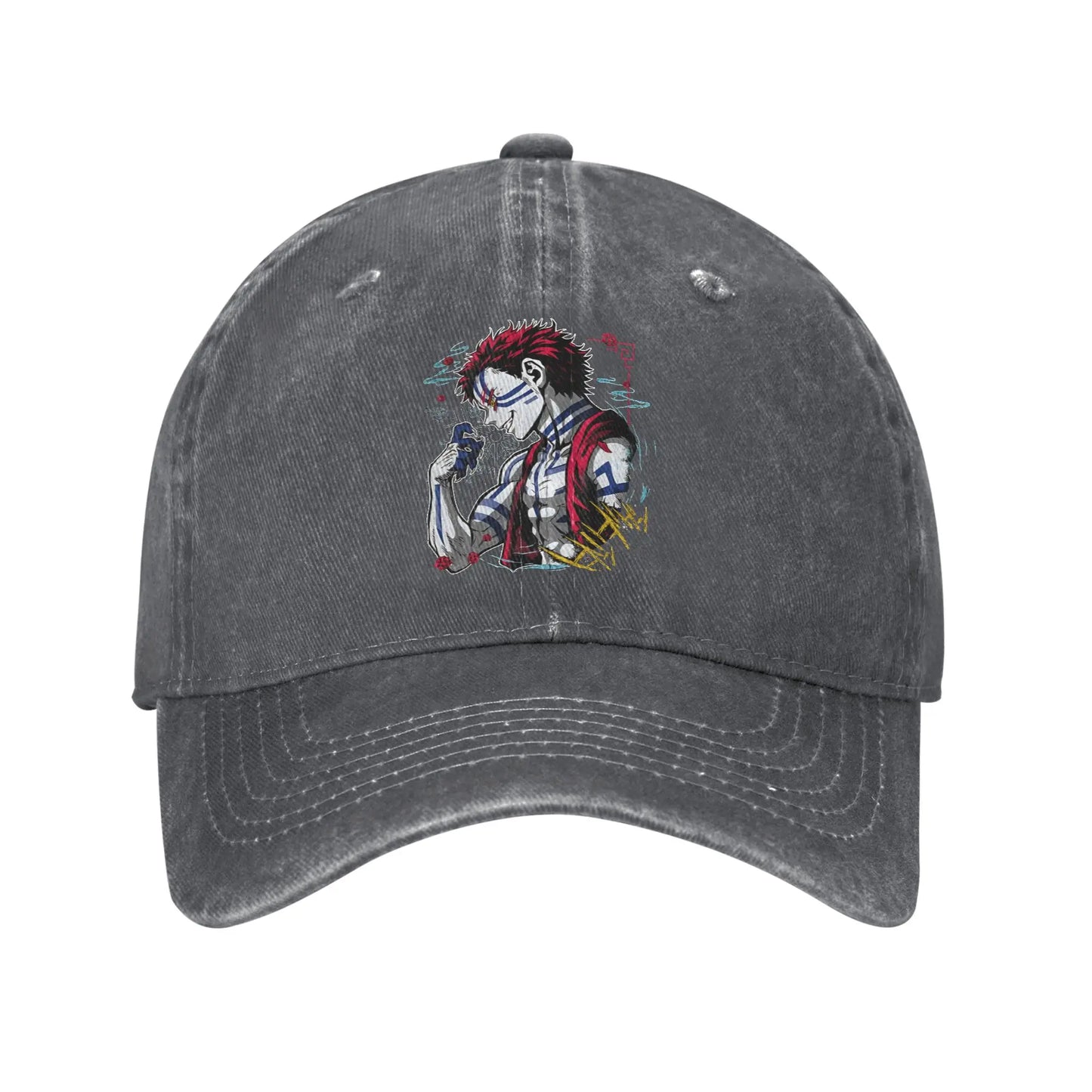 Summer Cap Sun Visor Upper Moon 3 Akaza Hip Hop Caps Demon Slayer Baseball Hat
