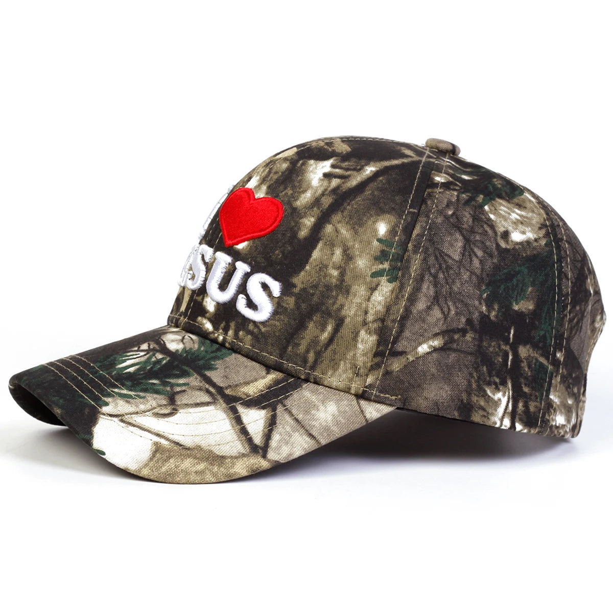 Unisex I LOVE JESUS Letter Embroidery Baseball Caps Sunscreen Hat