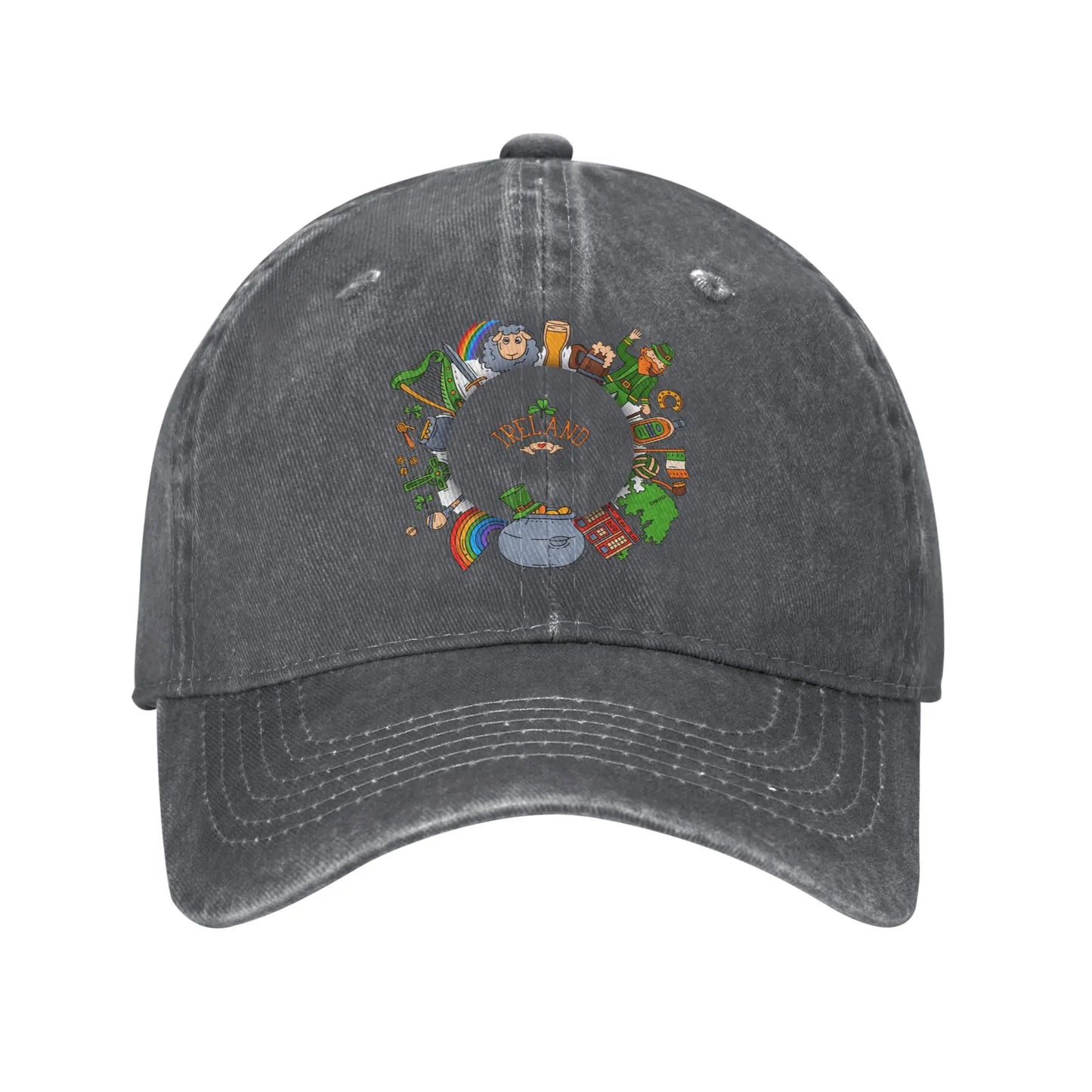 Dublin Ireland Saint Patricks Day Green Casual Baseball Cap