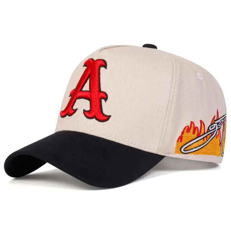 2025 Simple Fashionable New Baseball Hat A Letter Embroidered Street HipHop Hat