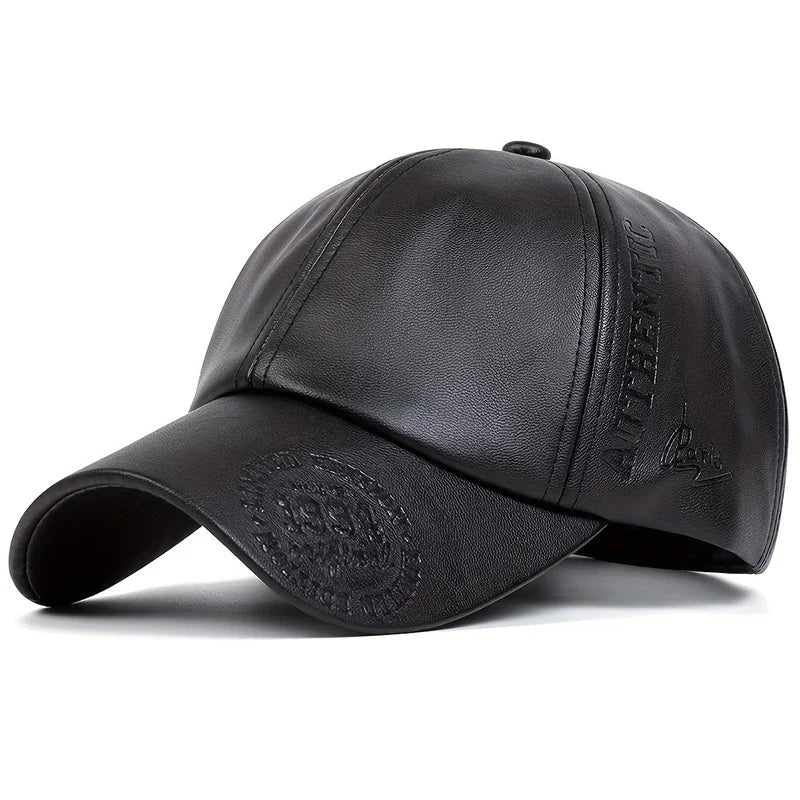 Unisex Vintage Leather Baseball Caps