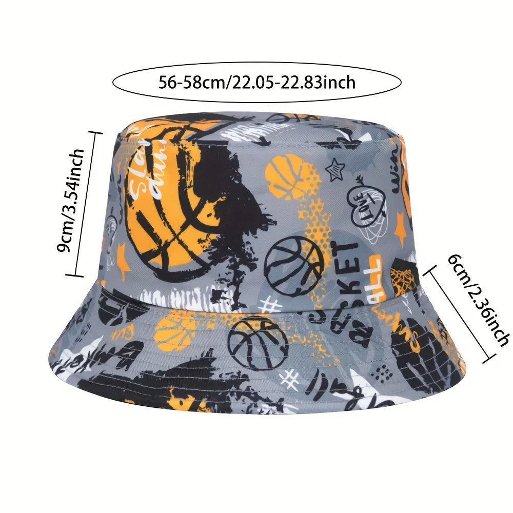 World Cup Football Printed Bucket Hat For Men Women