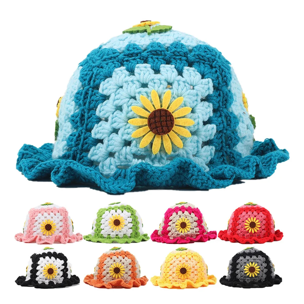 Bohemian Women's Hand-Crocheted Fisherman Hat
