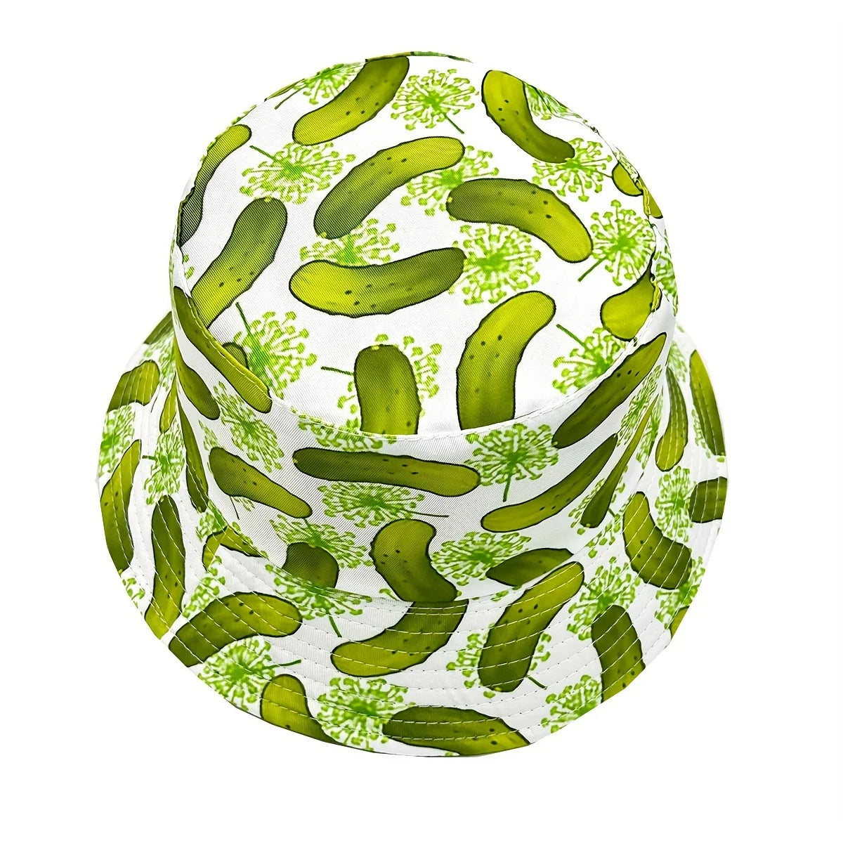 Unisex Reversible Cucumber Print Pattern Bucket Hat