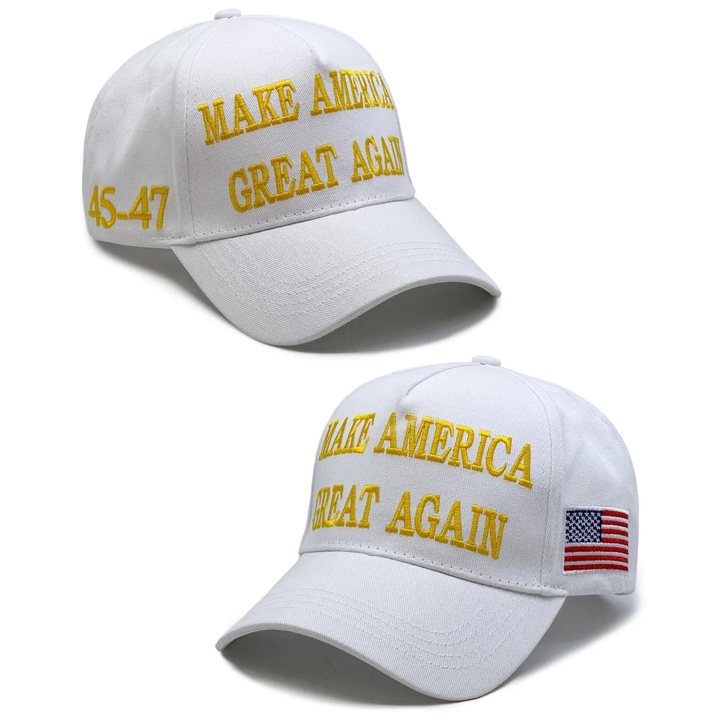 Adjustable Embroidered American Flag Baseball Cap For Men Women