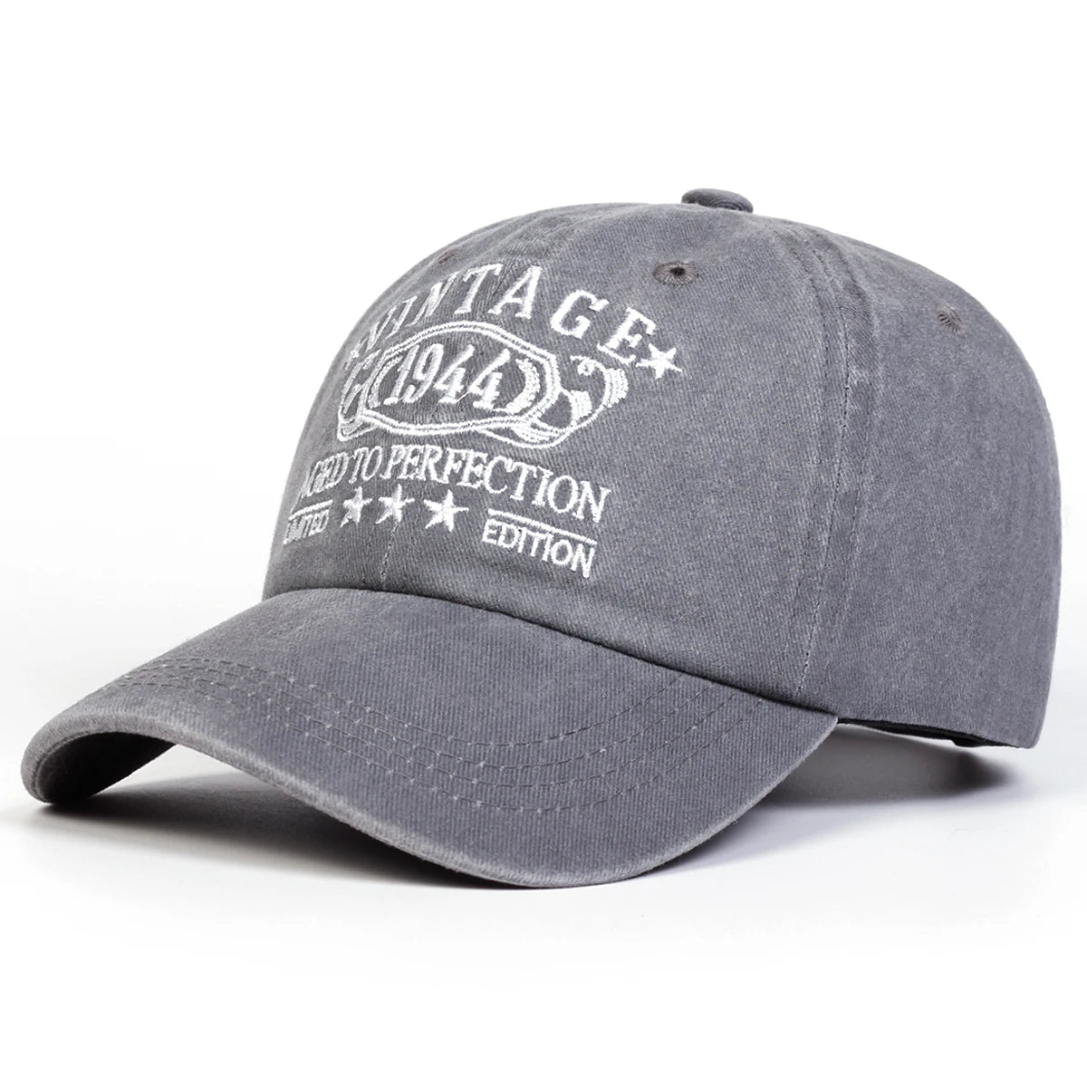 Unisex Letter Embroidery Wash Baseball Caps