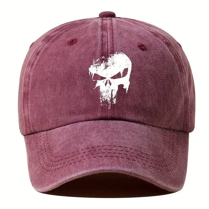 Printed Skull Baseball Hat