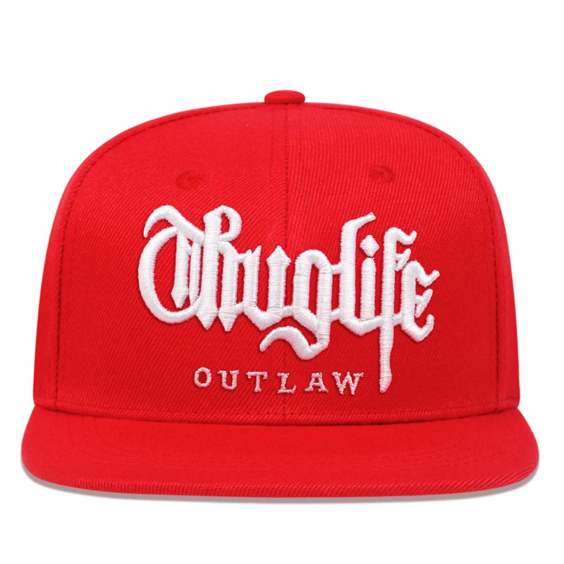 2025 Fashion Fastball CAP Thug Life Embroidery Hip Hop Baseball Cap Snapback Hat