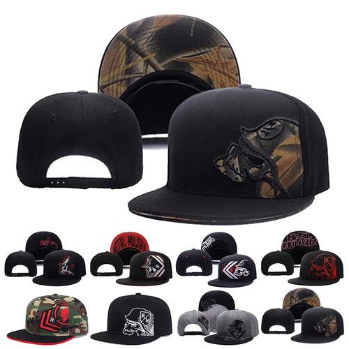 Unisex Helmeted Man Embroidery Hip-hop Hats Snapback Caps Baseball Caps