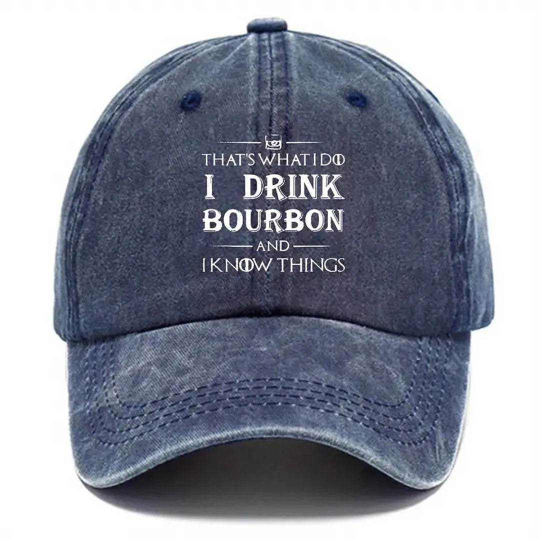 Bourbon Whiskey Breathable Sun Blocking Baseball Cap