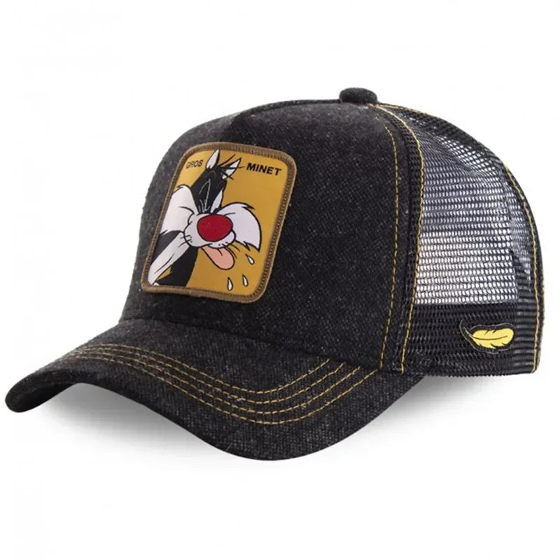 2New High Quality Brand Anime Cartoon Snapback Cotton Baseball Cap Men Women