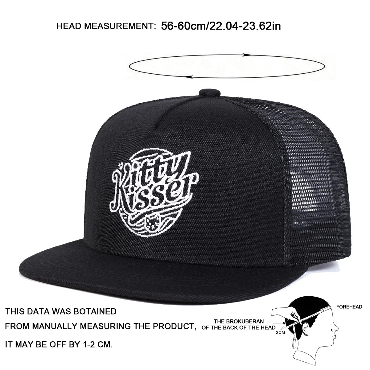 Unisex Kitty Kisser Letter Embroidery Baseball Caps Snapback Caps