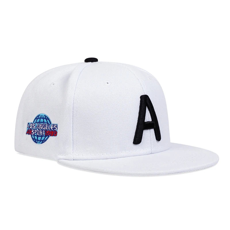 Children A Letter Earth Embroidery Baseball Caps Hip hop Hats