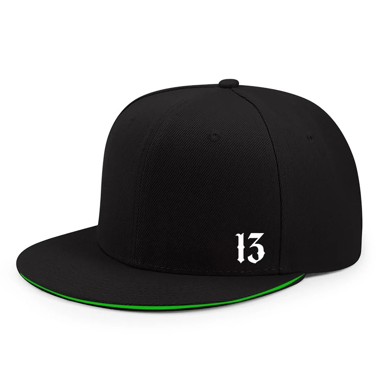 Both Men's And Women's Printed Digital 13 Breathable Flat Brim Hat Snapback Cap