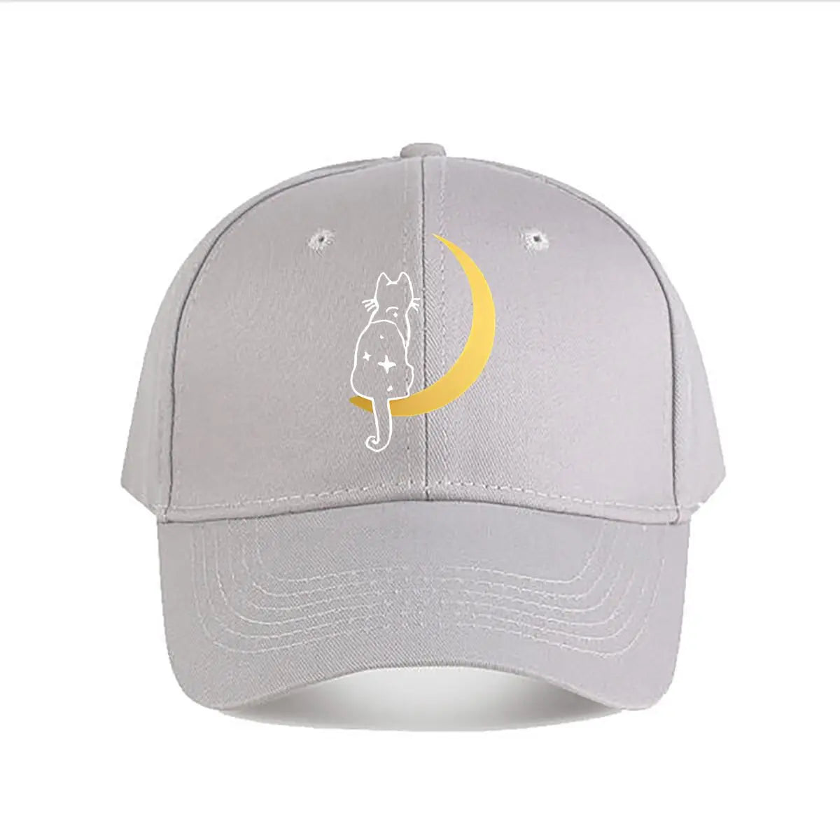 Cat Moon Vinyl Home Decor Sticker Baseball Cap