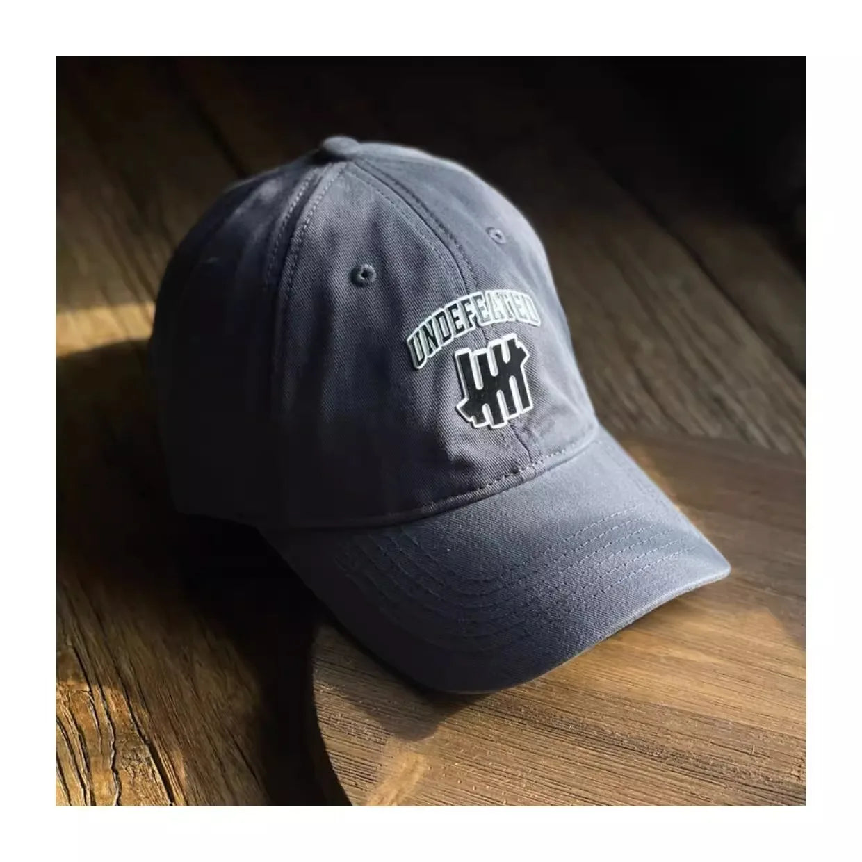 Personalized Five Stripes Rubber Letter Soft Top Deep Crown Baseball Cap
