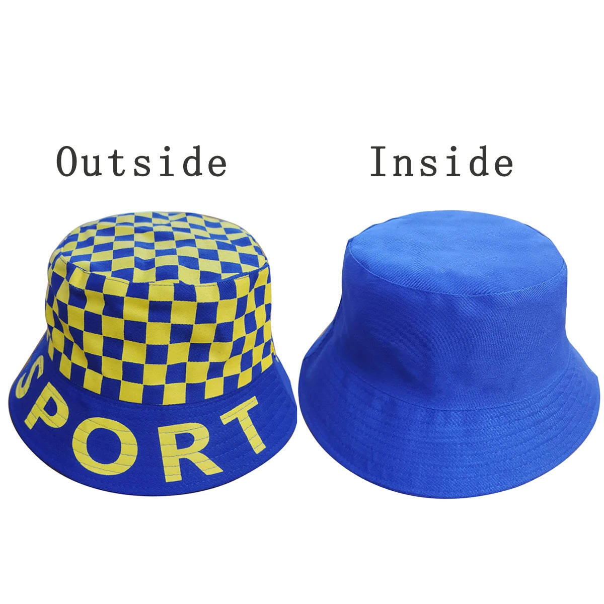 1 Piece Men's Outdoor Sports Sun Protection Fisherman's Hat, Plaid Bucket Hat