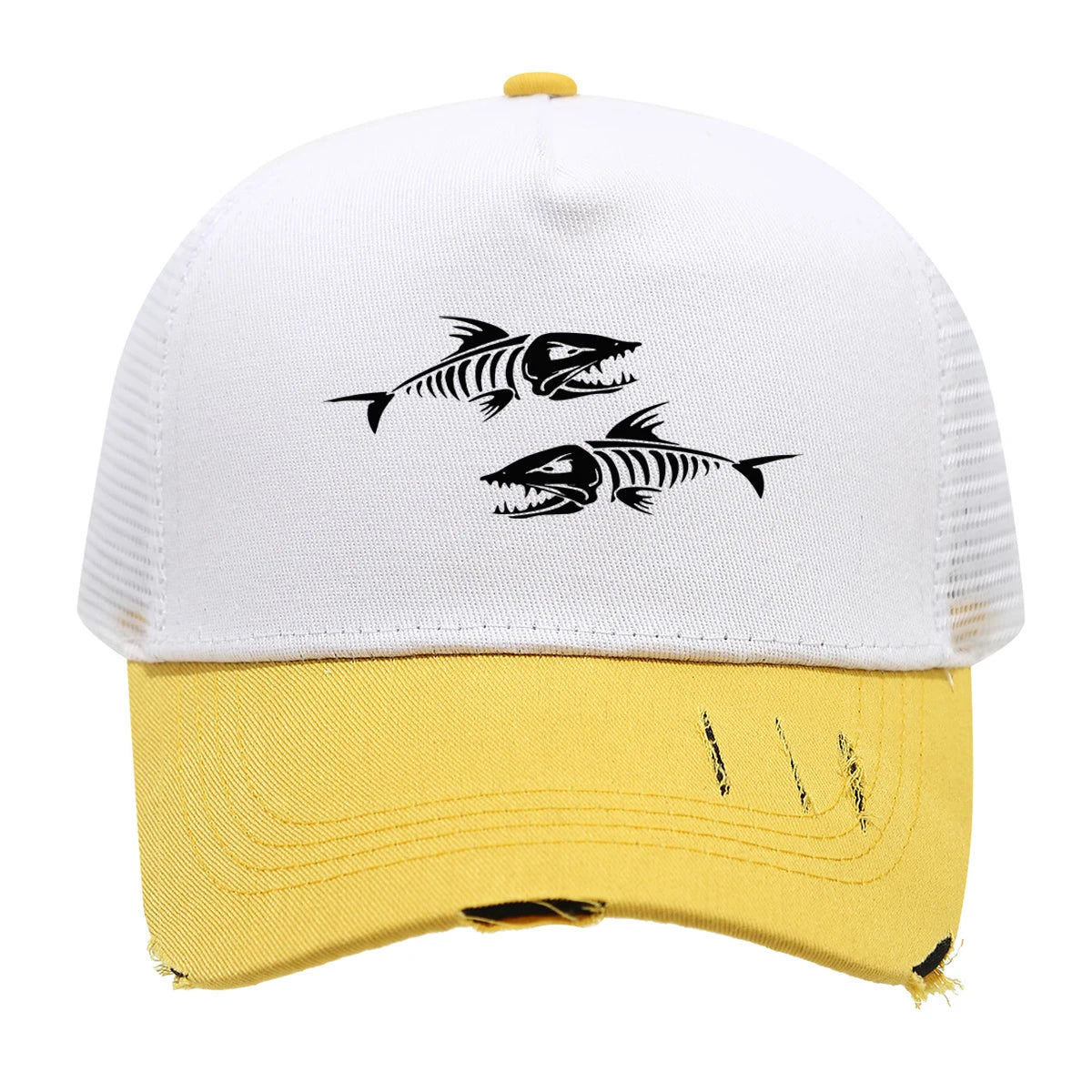 'Fishing' Pattern Print Design Baseball Cap