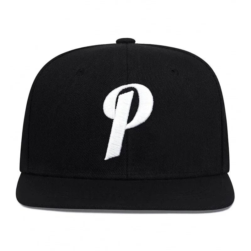 Unisex P Letter Embroidery Hip-hop Hats Baseball Caps Sunscreen Hat Snapback Caps