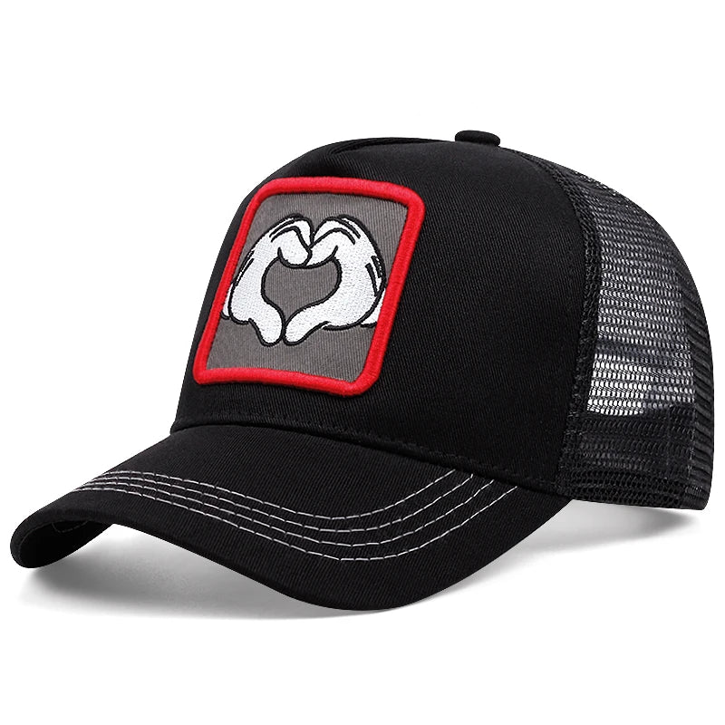 Palm To Heart Ratio Cartoon Baseball Cap Women Men
