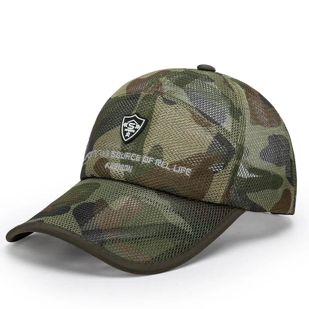 Full Mesh Sun Protection Caps Quick Dry Breathable Summer Baseball Cap