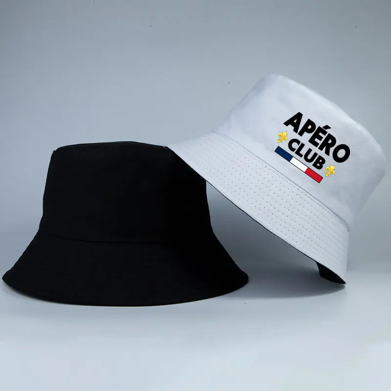Classic Reversible Bucket Hat Woman Man Apero Club Girl Boy Summer Sun Beach Party Fisherman Cap
