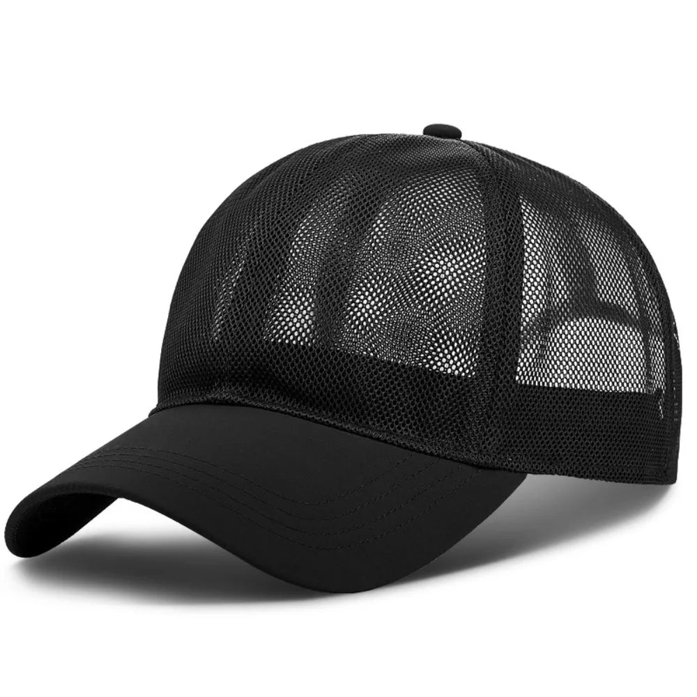 Full Mesh Sun Protection Caps Adjustable Quick Dry For Man Women
