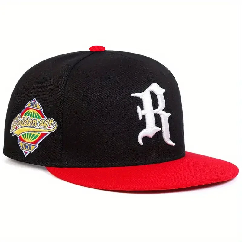 Casual Hip-Hop Punk Letter Embroidered Flat-Brimmed Snapback Cap