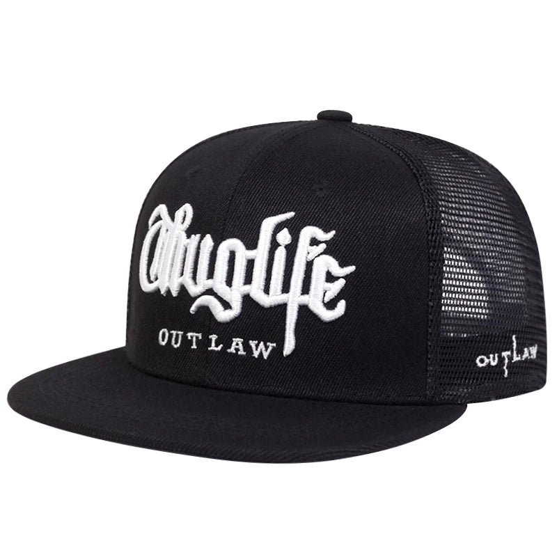2025 Fashion Fastball CAP Thug Life Embroidery Hip Hop Baseball Cap Snapback Hat