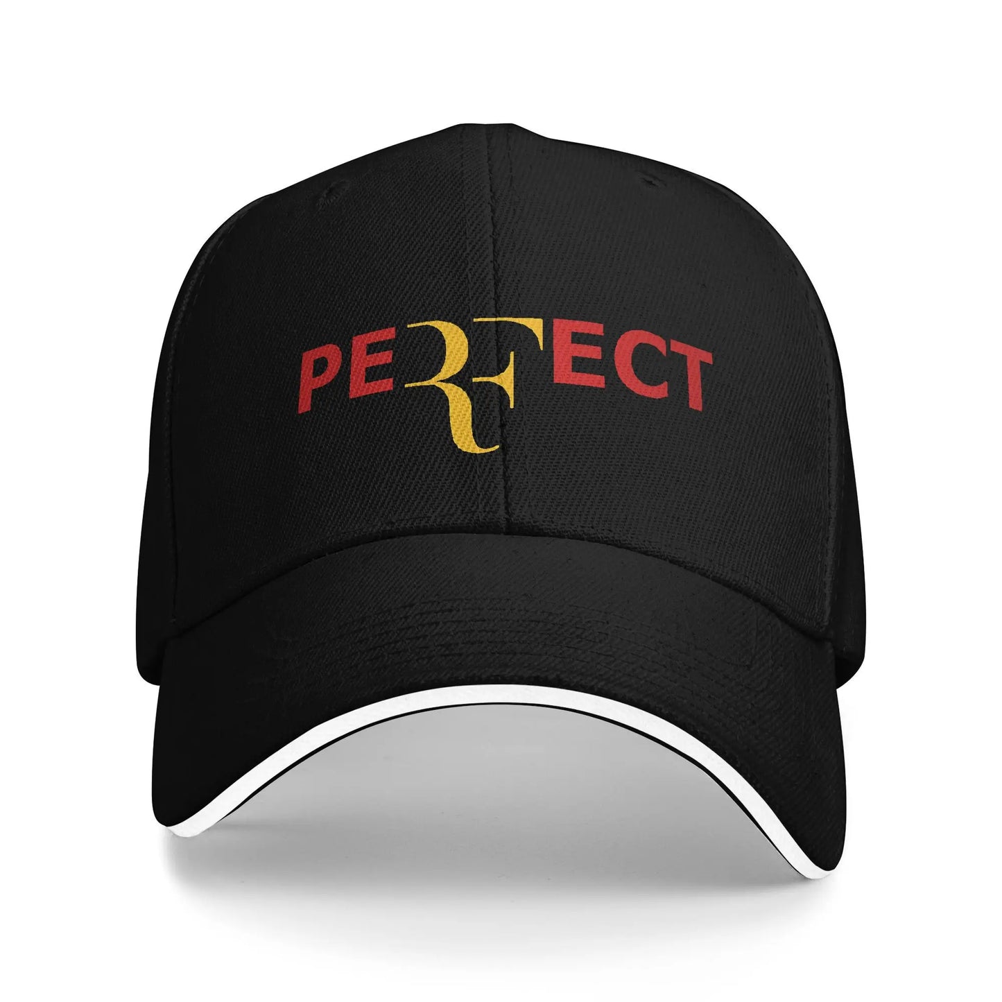 RF Roger Federer Style Sandwich Cap Adult Sport Baseball Cap