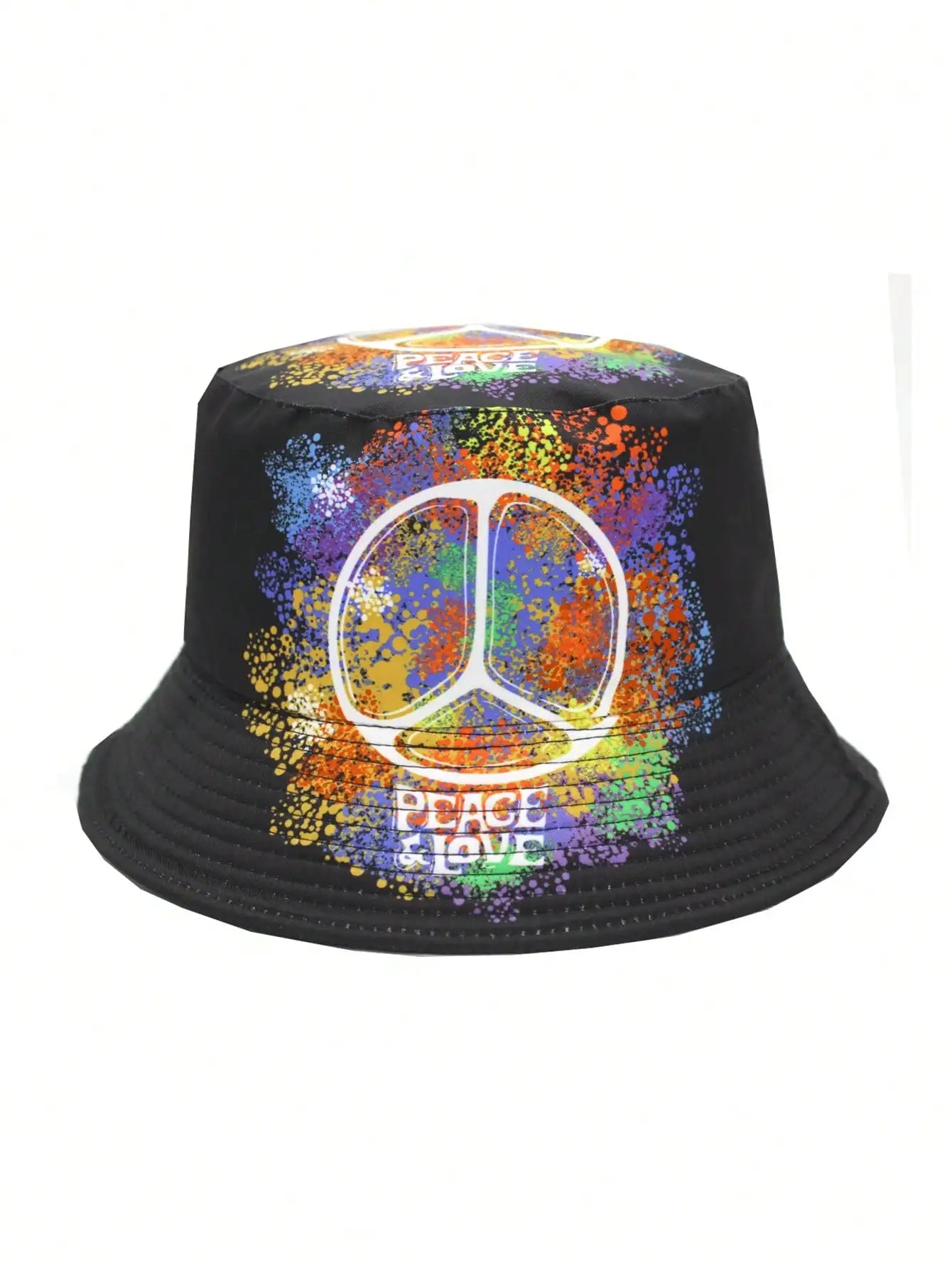 Casual Summer "Peace Love" Print Vacation Bucket Hat