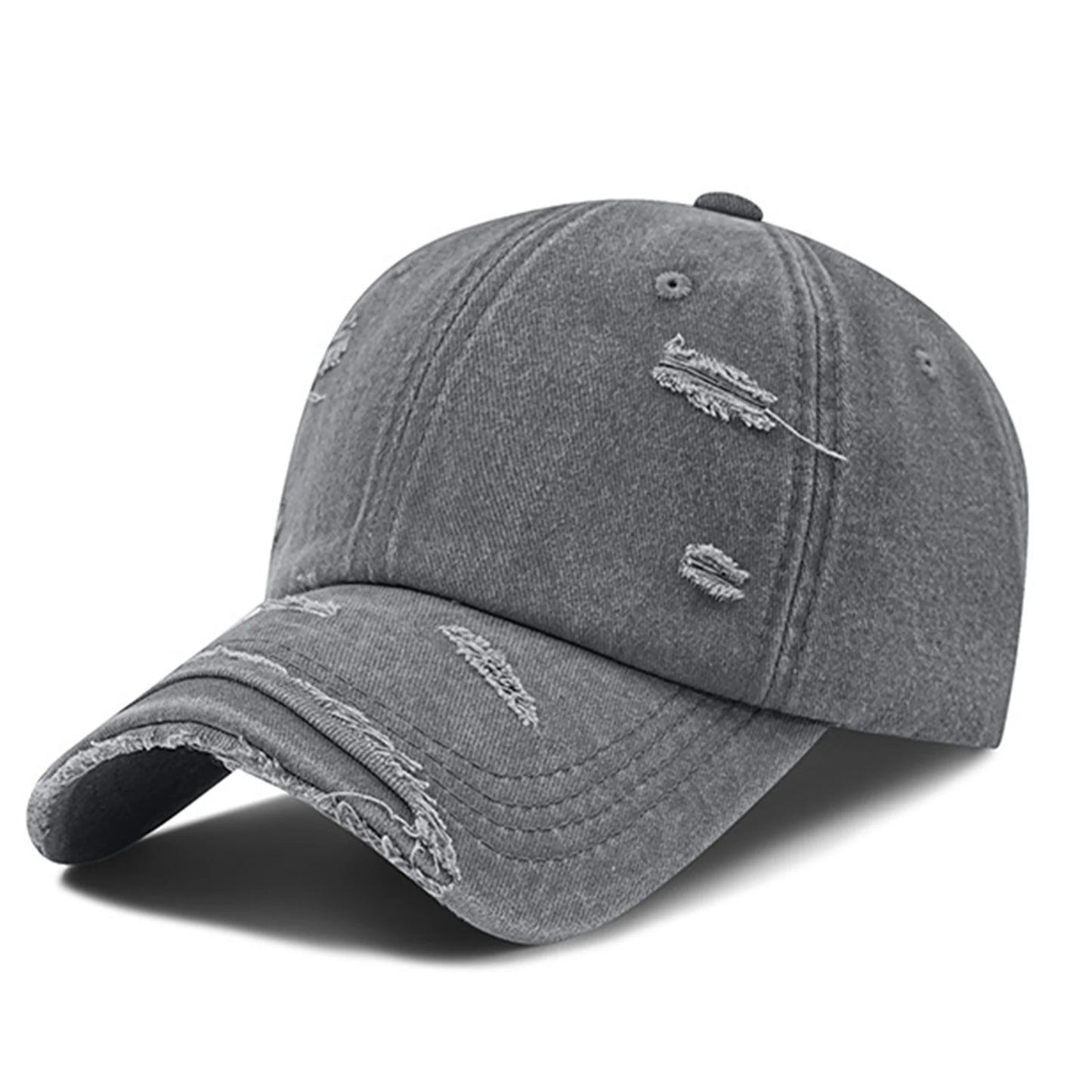 Distressed Vintage Washed Cotton Breathable Lightweight Baseball Cap