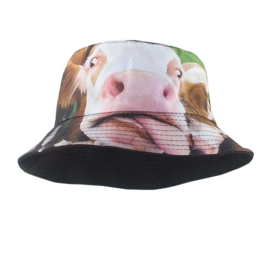 3D Printing Animal Bucket Hat For Women Men