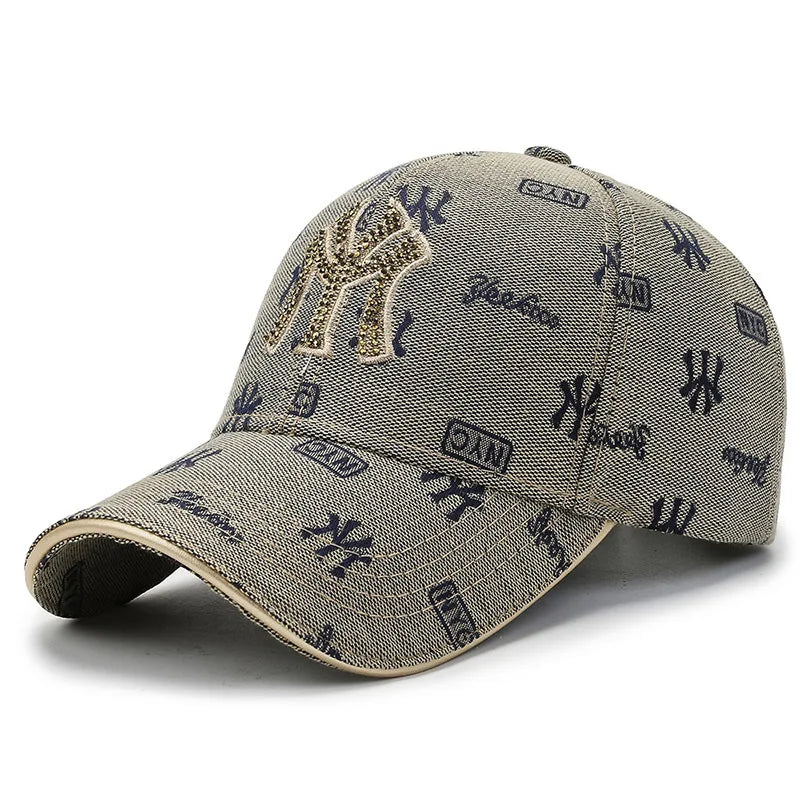 Unisex MY Letter Embroidery Baseball Caps