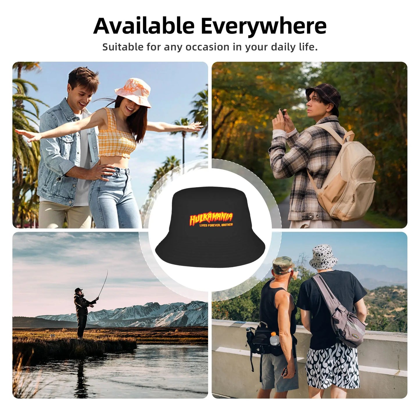 Hulkamania Live Forever Bucket Hat