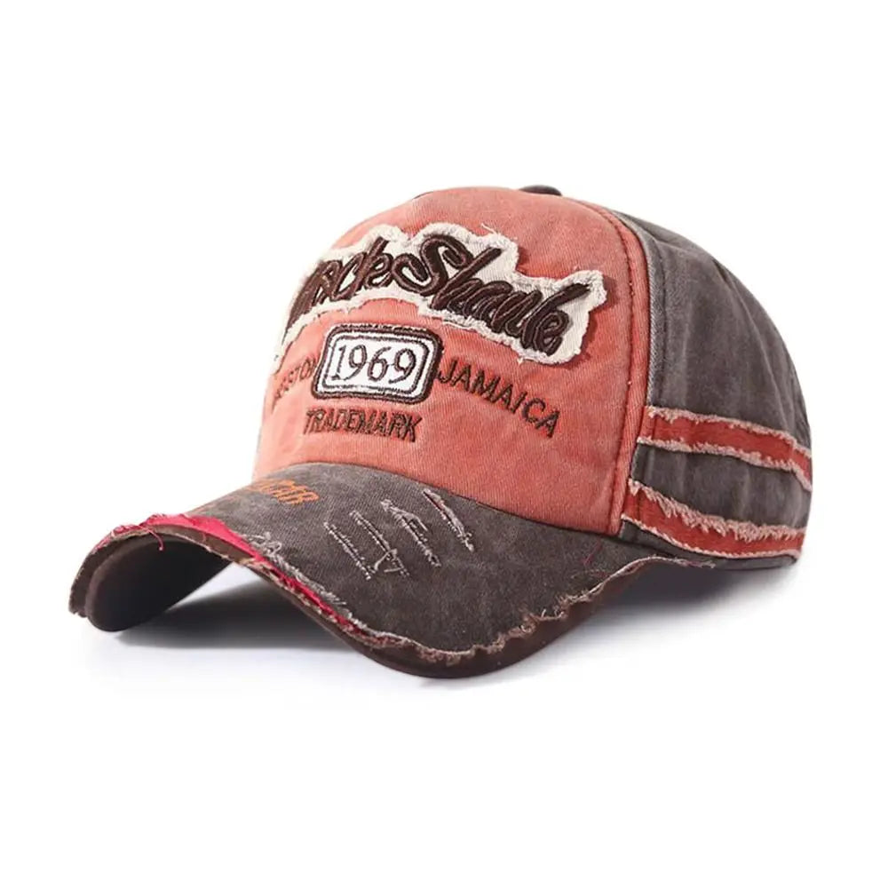 Embroidery Baseball Caps Men Women Retro Washed Cotton