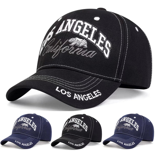 Bear Embroidered Icon Baseball Hat Men's Outdoor