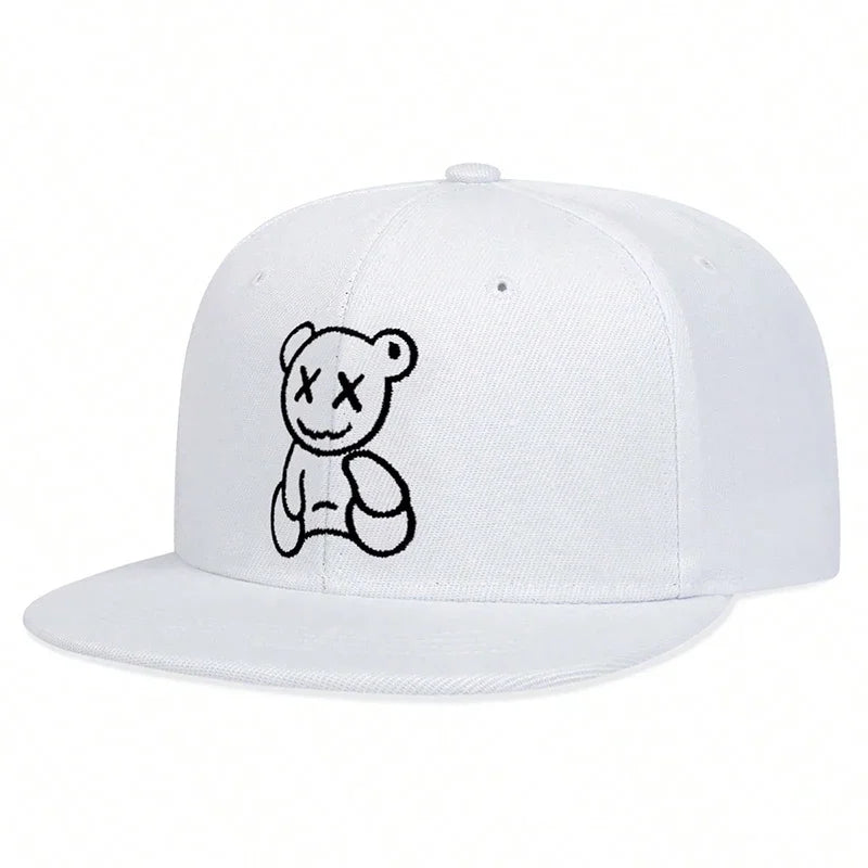 Unisex XX Little Bear Embroidery Hip-hop Hats Snapback Caps