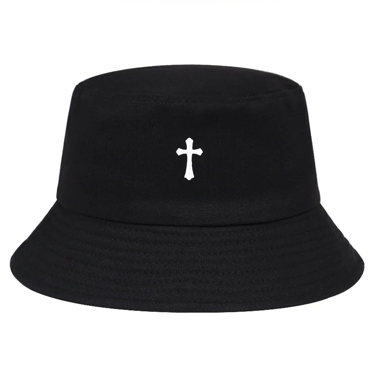 Unisex Cross Print Personality Bucket Hats