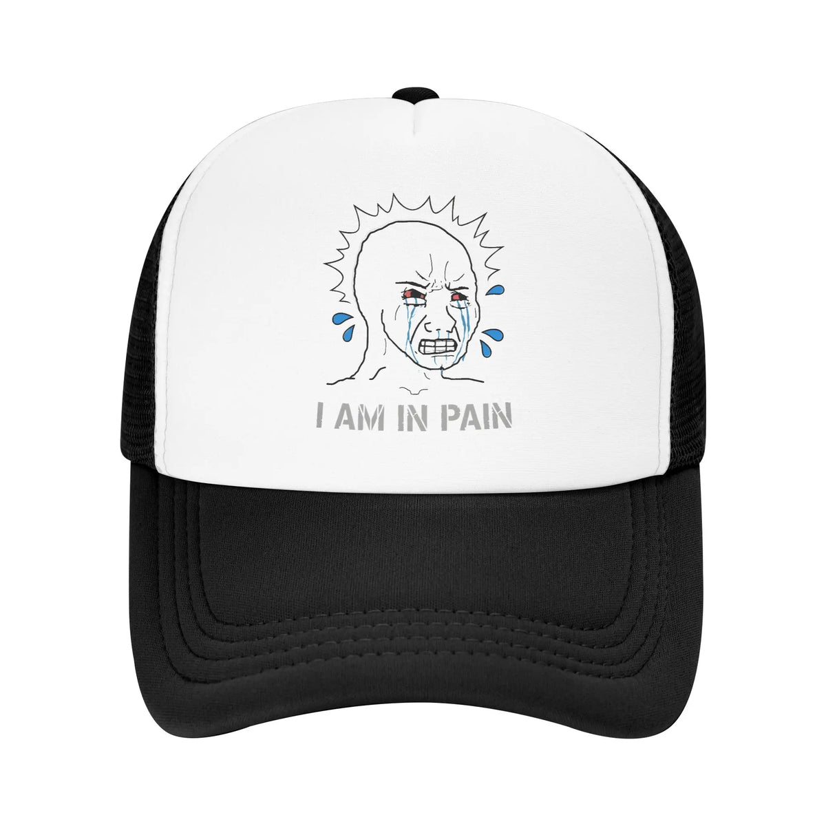 Funny Wojak Meme Boomer Trucker Hat Mesh Baseball Caps