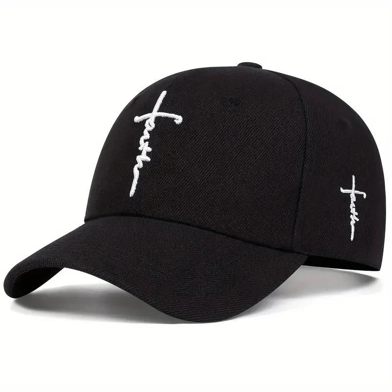 Casual Fashion Faith Embroidery Baseball Cap