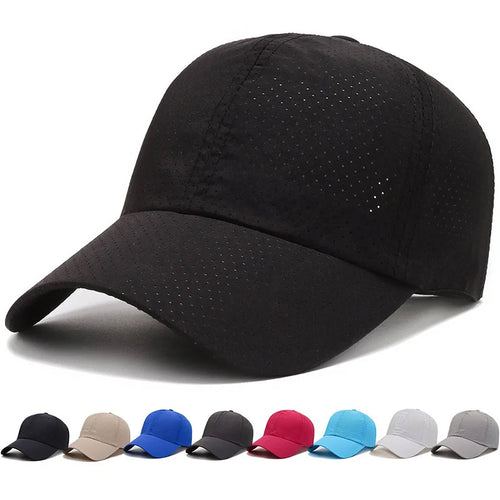 Wholesale Men Women Summer Baseball Cap Quick Drying Hats Unisex