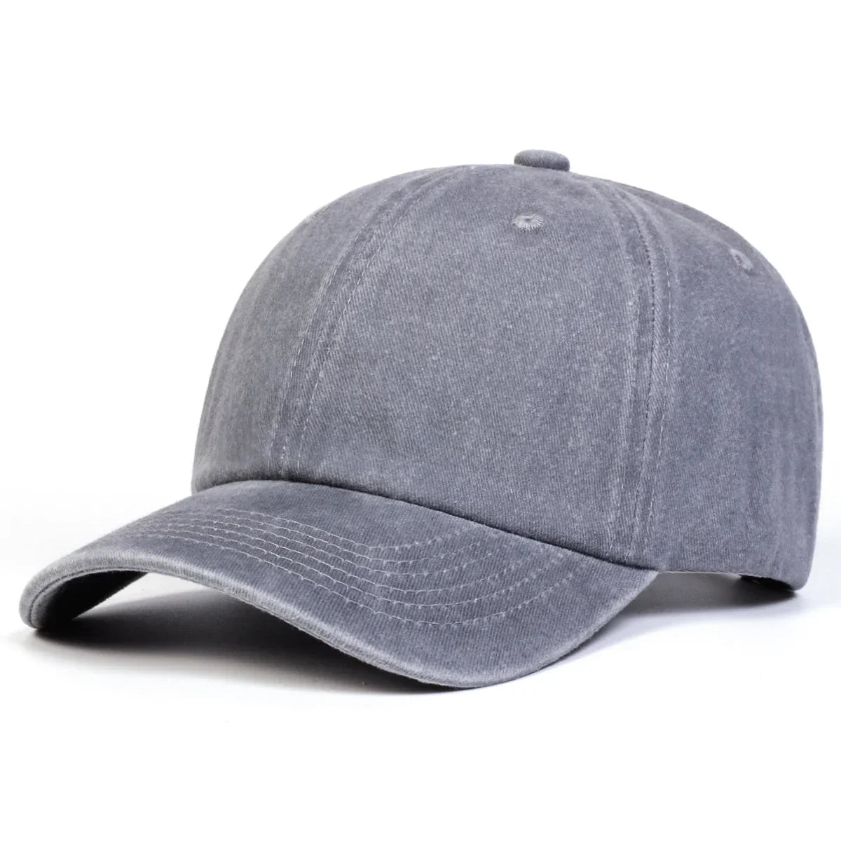Unisex Light Washed Solid Color Baseball Caps